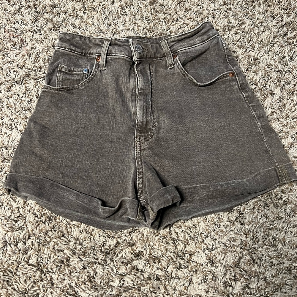 H&M & Denim Ultra High Rise Mom Short